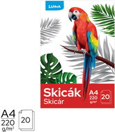 LUMA A4 20 listů 220g/m2, bílý papír - Skizzenblock