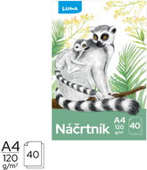 LUMA A4 40 listů 120g/m2, žlutý papír - Skizzenblock