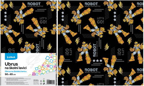 LUMA on the school bench ROBOTI - Tablecloth - Main image