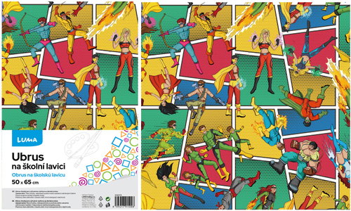 LUMA na školní lavici SUPERHRDINOVÉ - Tablecloth - Main image