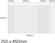 LUMA Universal 250 × 450mm, 90 microns, transparent - pack of 20 - Notebook Cover
