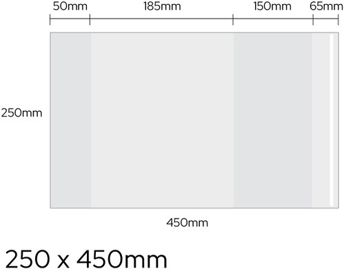 LUMA Universal 250 × 450mm, 90 microns, transparent - pack of 20 - Notebook Cover - Main image