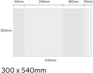 LUMA universal 300 × 540mm, 90 microns, transparent - pack of 20 - Notebook Cover