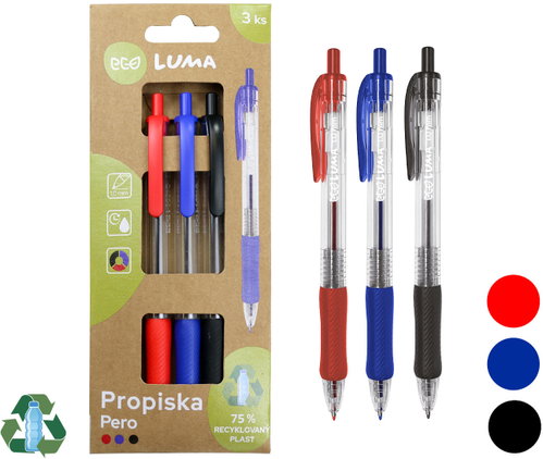 LUMA ECO, barevné náplně - balení 3 ks - Ballpoint Pen - Main image