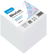 LUMA TRADING nelepený 90 × 90 × 80 mm, 800 lístků, bílý - Memo Pad