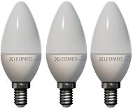 LEDMED 5W E14 LED Kerze neutral 3pc - LED-Birne