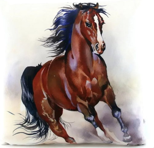 LAMPS baby pillow horse 33 × 33 cm - Pillow - Main image