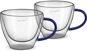 Lamart LT9116 VASO Set Cappuccino 190 ml 2 ks modrý - Glass