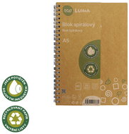LUMA ECO spiral A5, 80 sheets, recycled paper - Notepad