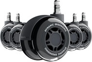 LiberNovo pogumovaná Graphite 75 mm - Kolečka k židli