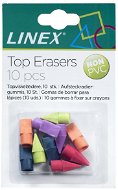 Linex für Bleistift, aufschnappbar - 10er-Satz - Gummi