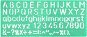 LINEX 8510 10 mm – písmená, číslice, symboly - Šablóna