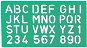 Linex 8520 20 mm – písmená, číslice - Šablóna