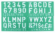 Linex 8550 50 mm – písmená, číslice, symboly - Šablóna