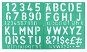 LINEX 8550 50 mm - písmena, čísla, symboly - Šablona