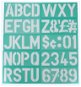 Linex 85100 100 mm – písmená, čísla, symboly - Šablóna