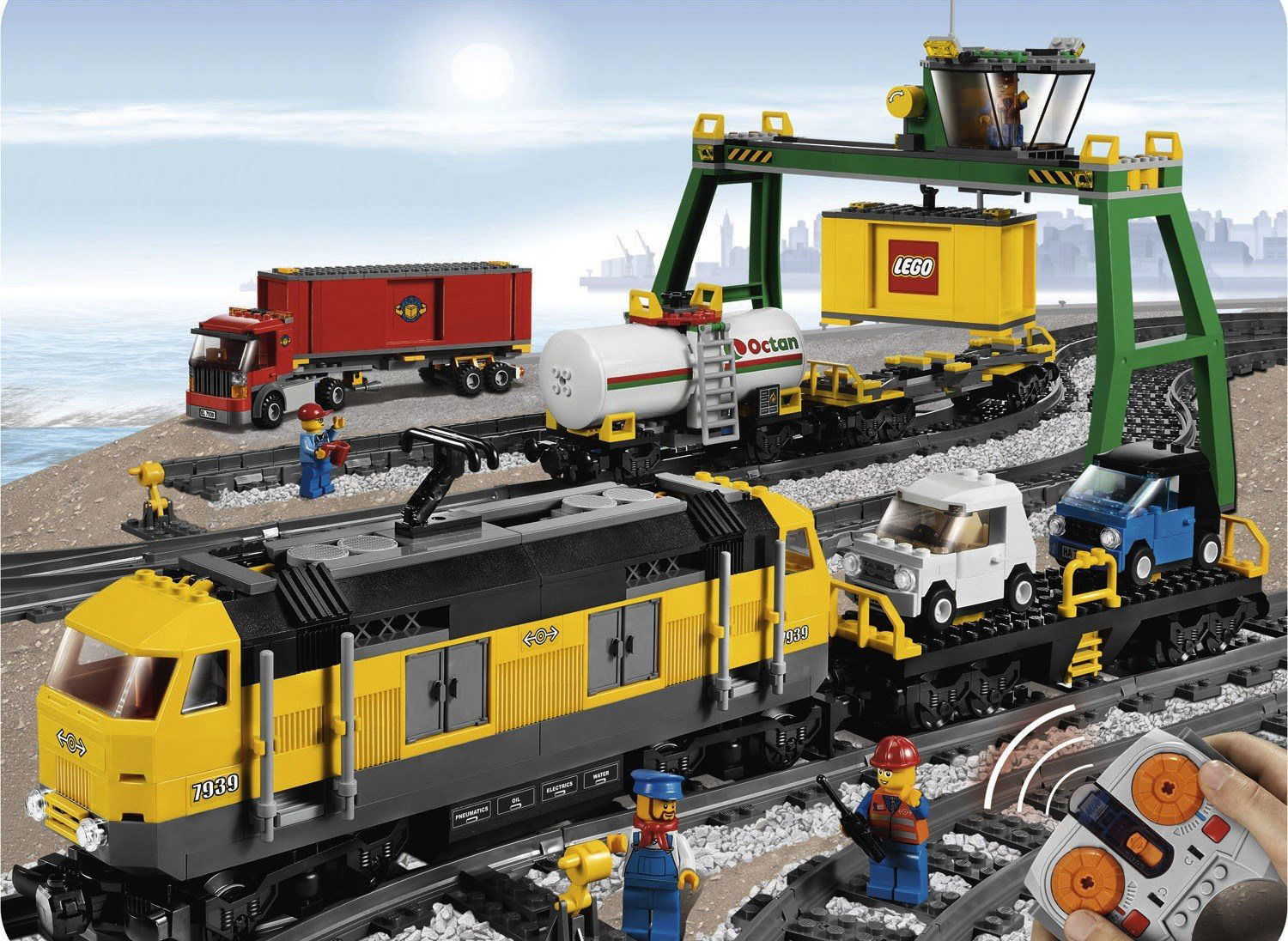 Lego city store yellow cargo train