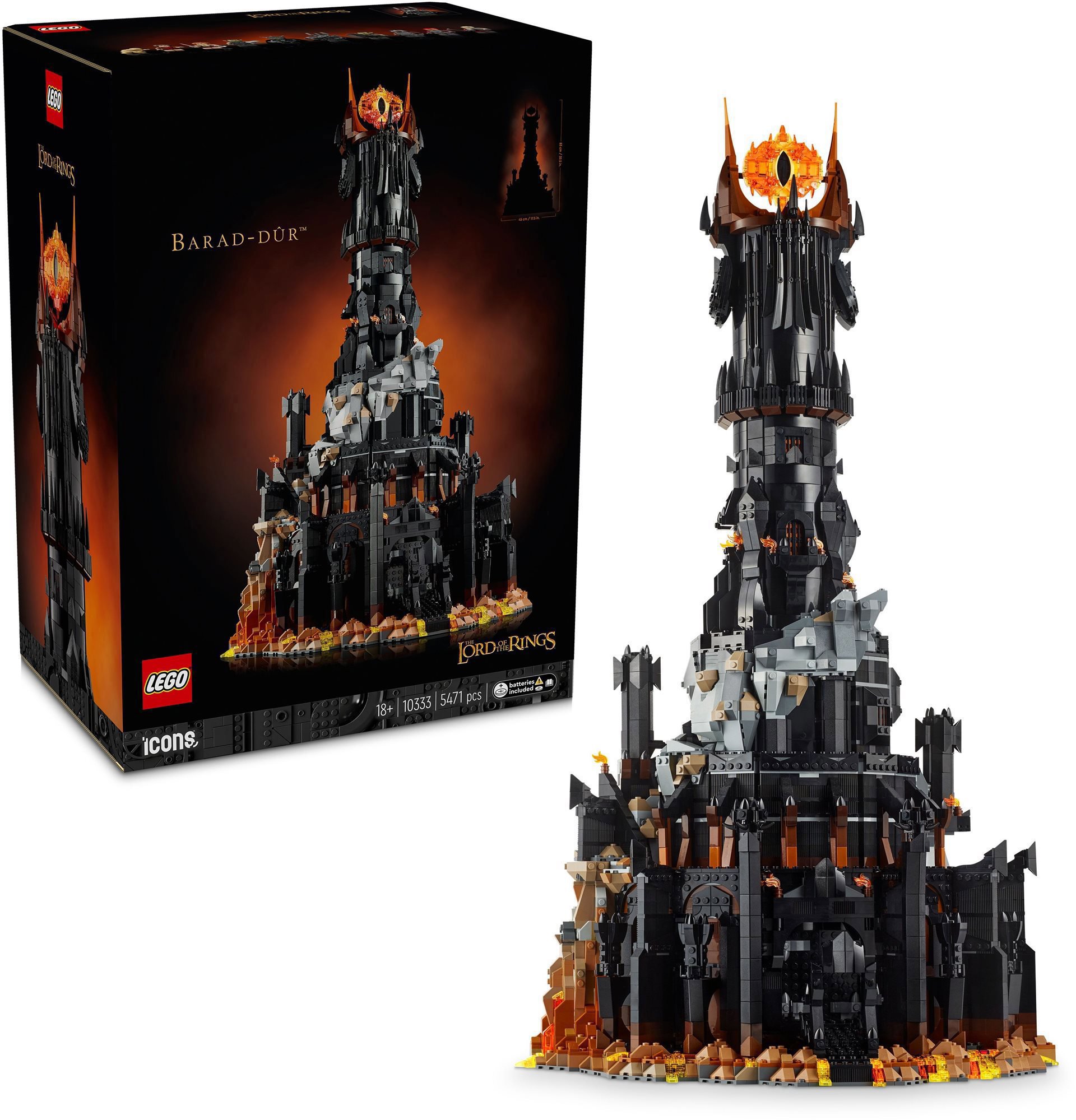 LEGO stavebnice LEGO® Icons 10333 Pán prstenů: Barad-dur™