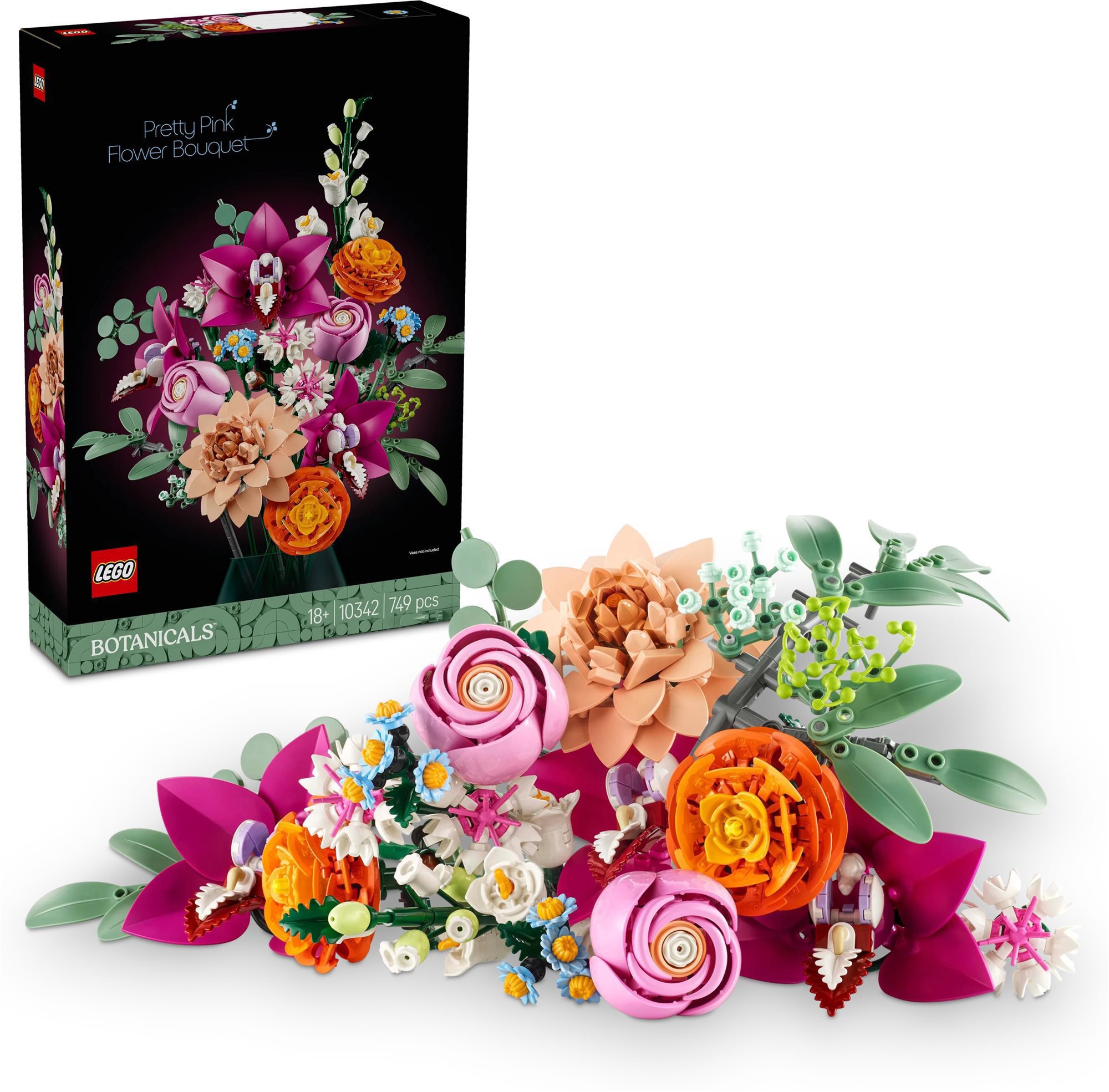 LEGO® Botanicals Rózsaszín virágcsokor 10342