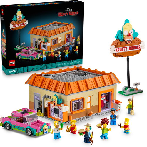 LEGO® Icons 10352 The Simpsons™: Krusty Burger Hlavný obrázok LEGO® Icons 10352 The Simpsons™: Krusty Burger - LEGO stavebnica - Hlavný obrázok