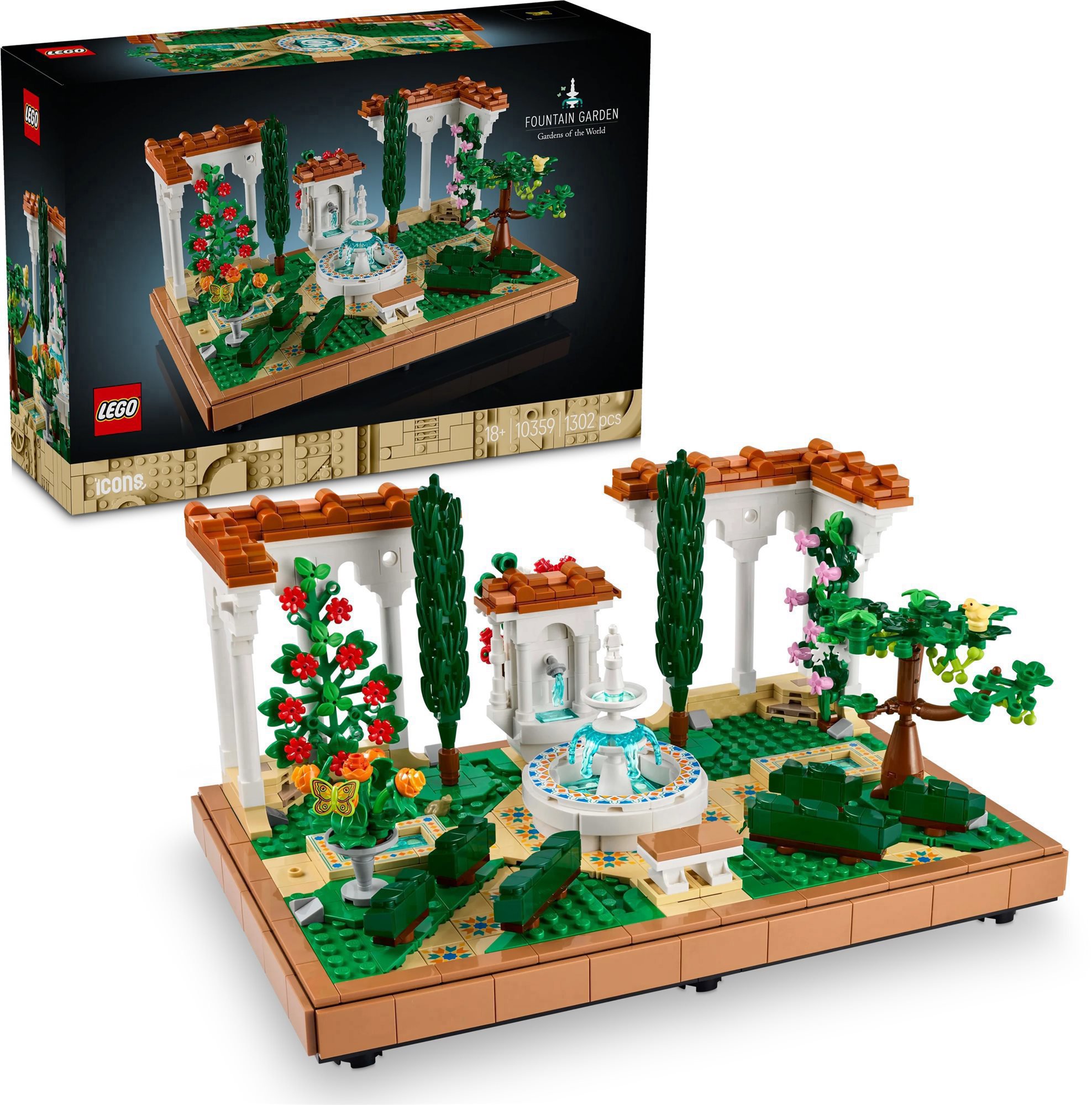 LEGO® Icons Kert szökőkutakkal 10359
