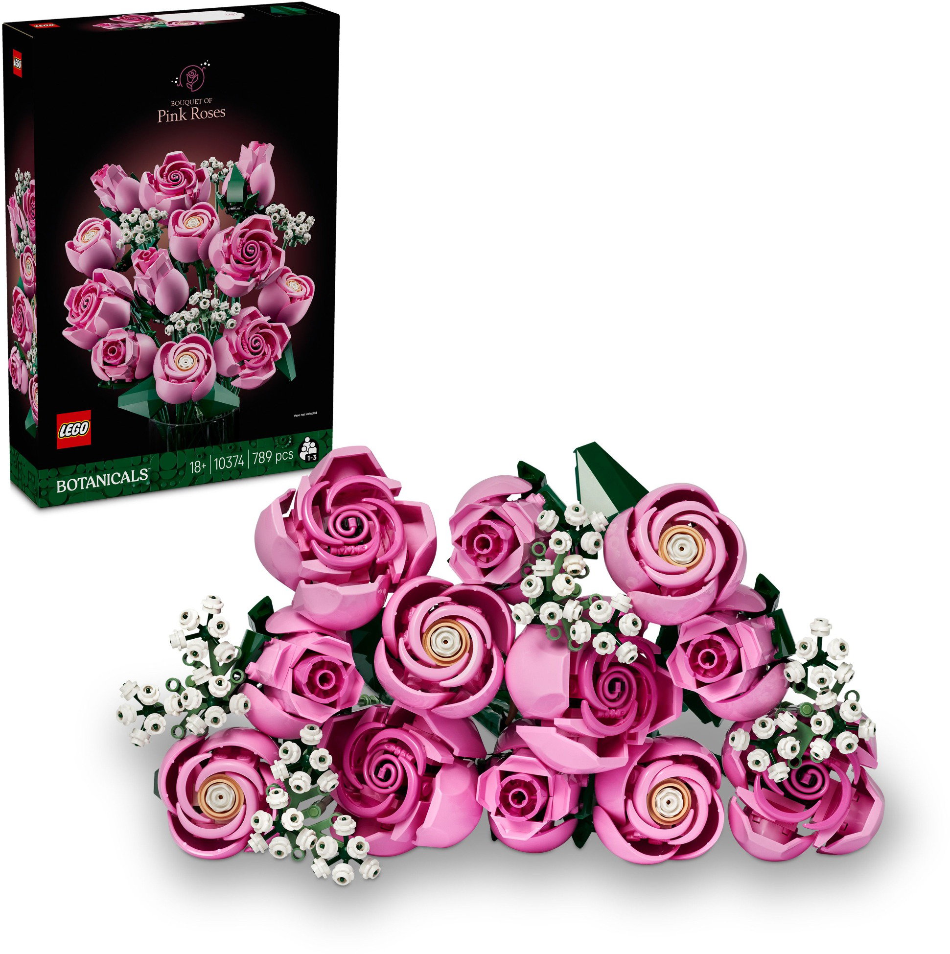 LEGO® Botanicals Rózsaszín rózsacsokor 10374