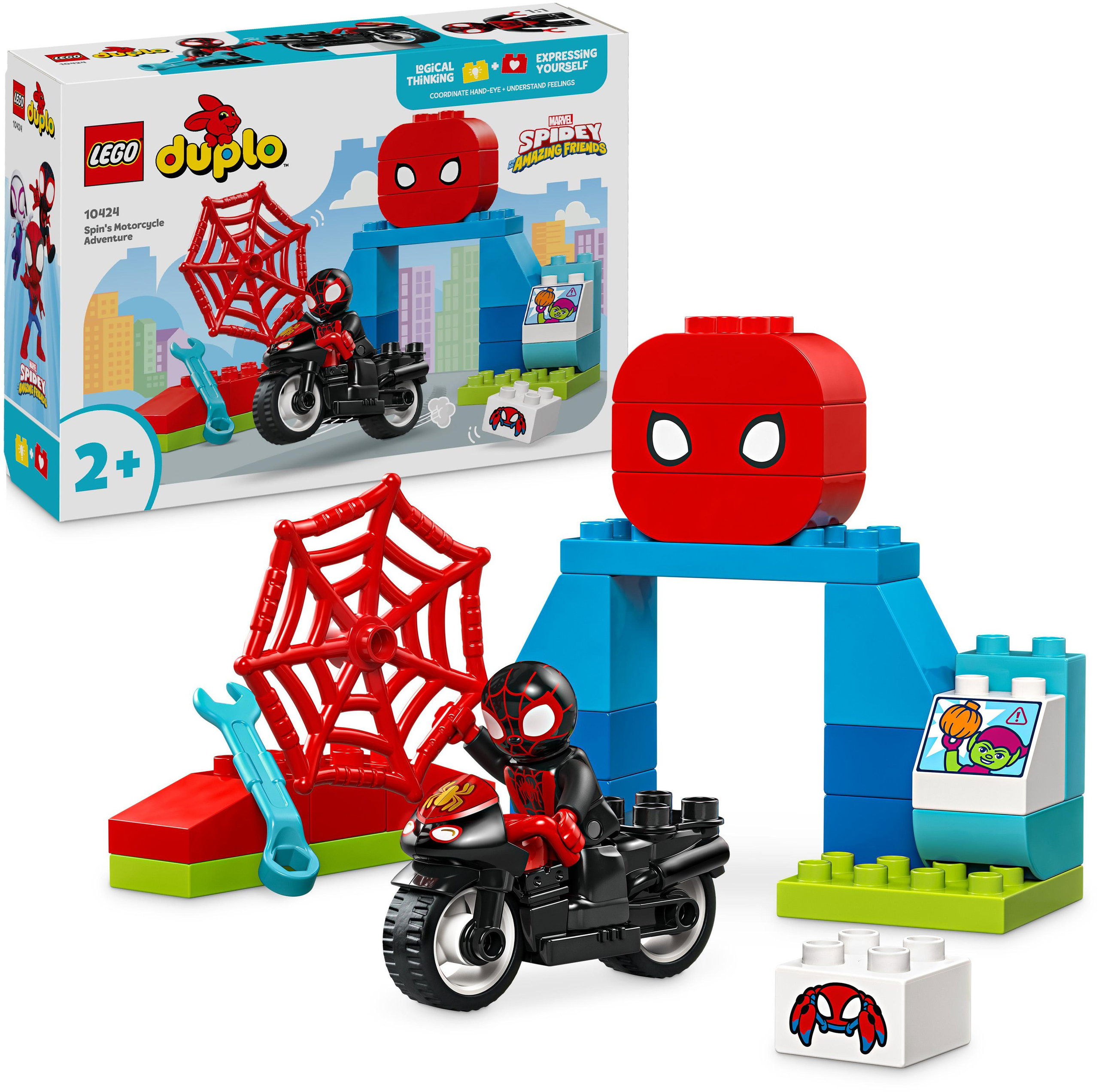 LEGO® DUPLO® Marvel│Disney 10424 Spin motorkerékpáros kalandjai