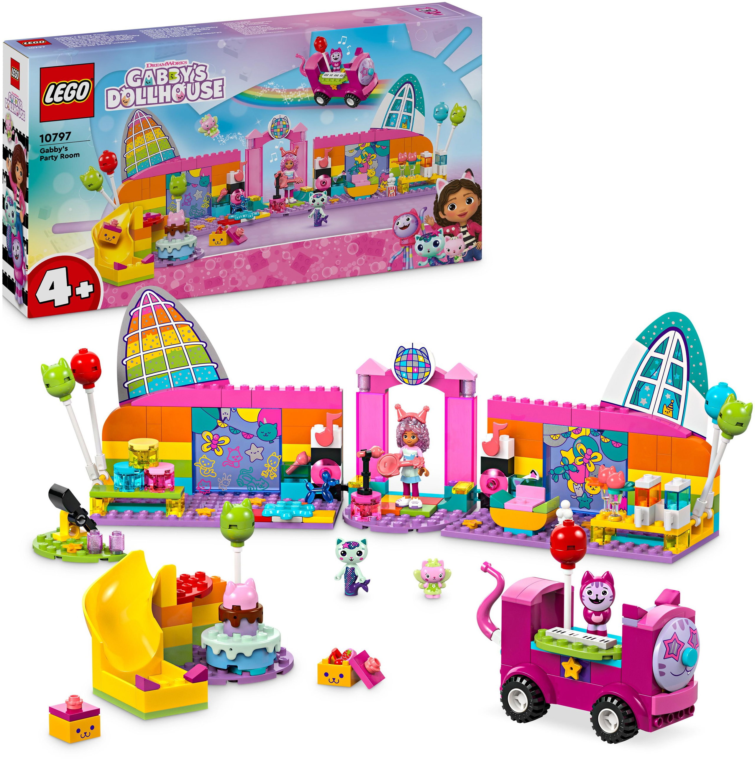 LEGO® Gabby babaháza játékok 10797 Gabi partiszobája