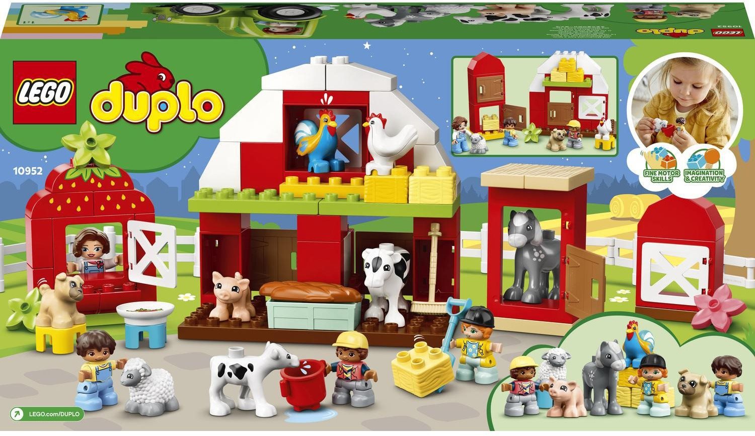 LEGO DUPLO 10952 Barn Tractor Farm Animal Care LEGO Set