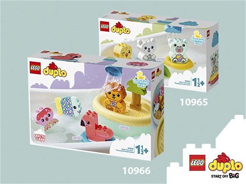 LEGO DUPLO Bath Time Fun: Floating Animal Island 10966 Bath Toy for Babies  and Toddlers 1.5 plus Years Old, Baby Bathtub Water Toys, Easy to Clean