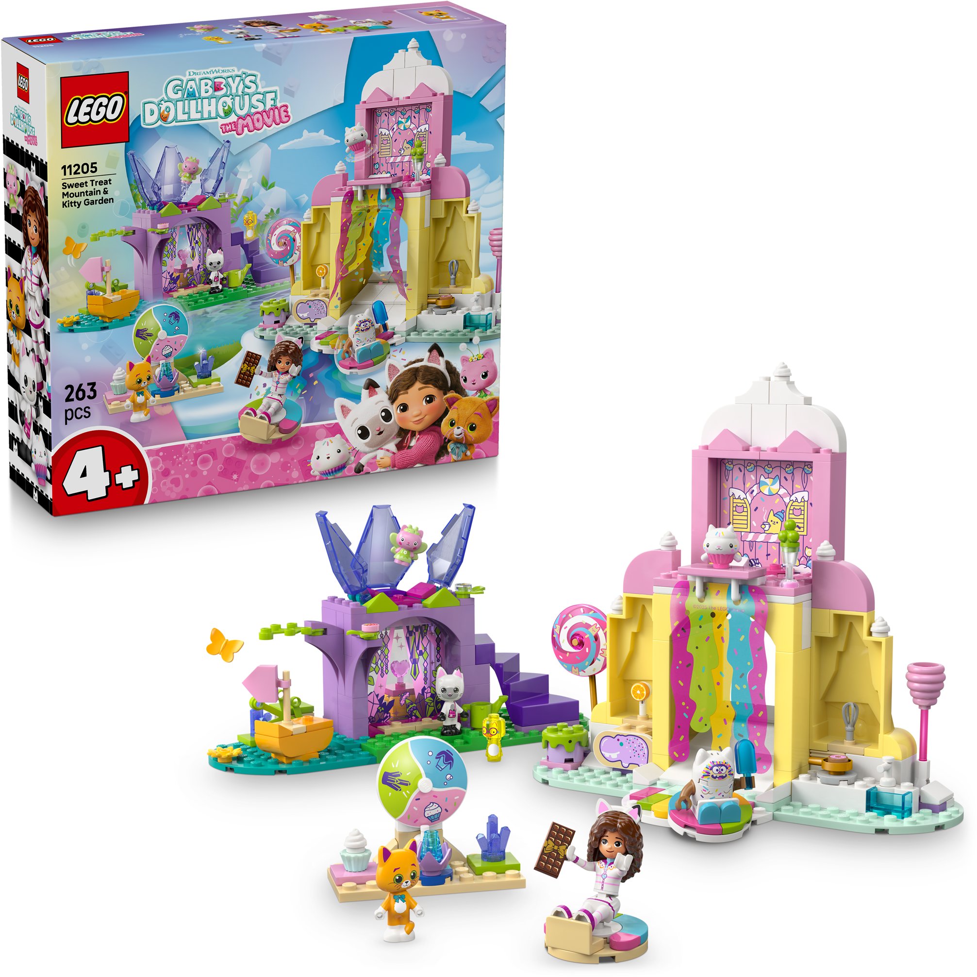 LEGO® Gabby babaháza 11205 Cukorkahegy és cicakert