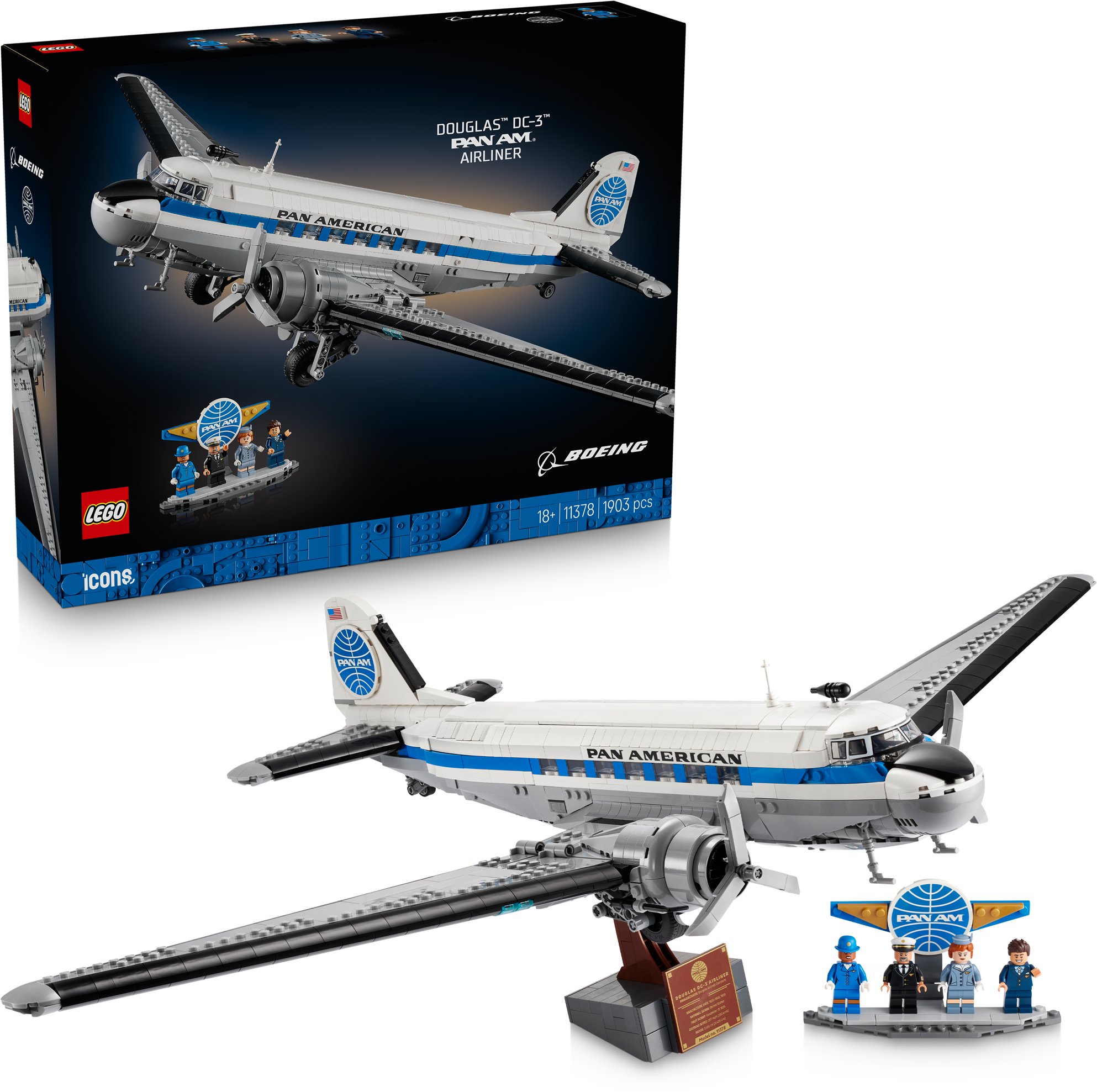 LEGO stavebnice LEGO® Icons 11378 Dopravní letoun Douglas™ DC-3™ PAN AM®