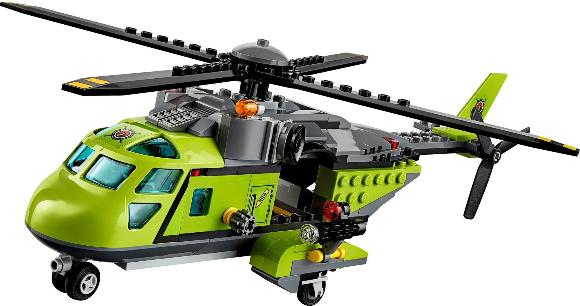 Lego volcano 2025 supply helicopter