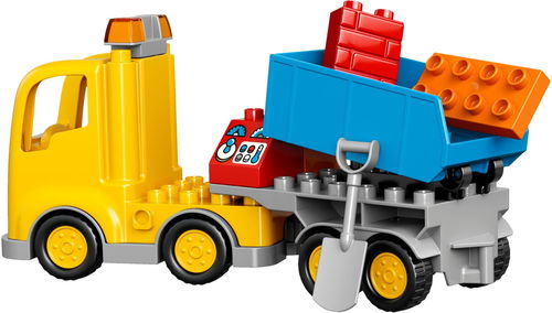 LEGO DUPLO Big Construction Site 10813 Building Set with Toy Dump Truck,  Toy Crane and Toy Bulldozer for a Complete Toddler Construction Toy Set (67