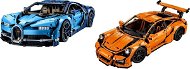LEGO Technik 42056 Porsche 911 GT3 RS + LEGO Technik 42083 Bugatti Chiron - Spielset