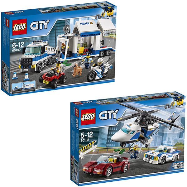 LEGO City 60138 Naháňačka vo vysokej rýchlosti + LEGO City 60139