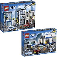 LEGO City 60141 Policajná stanica + LEGO City 60139 Mobilné veliteľské centrum - Herná sada