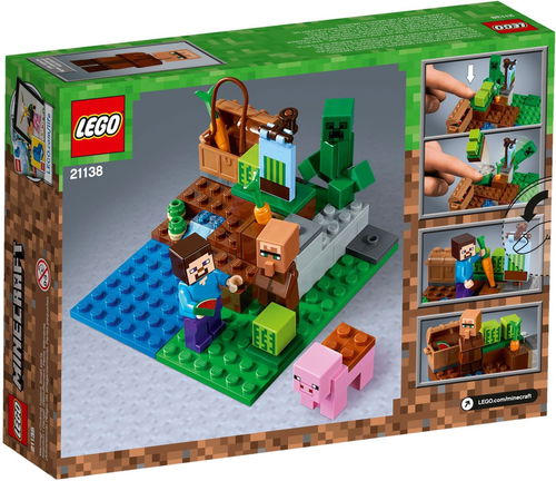 LEGO Minecraft - Steve mit Schwein - Figur Minifig Pig Melonenplantage  21138