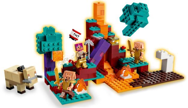 Lego minecraft best sale warped forest 2021