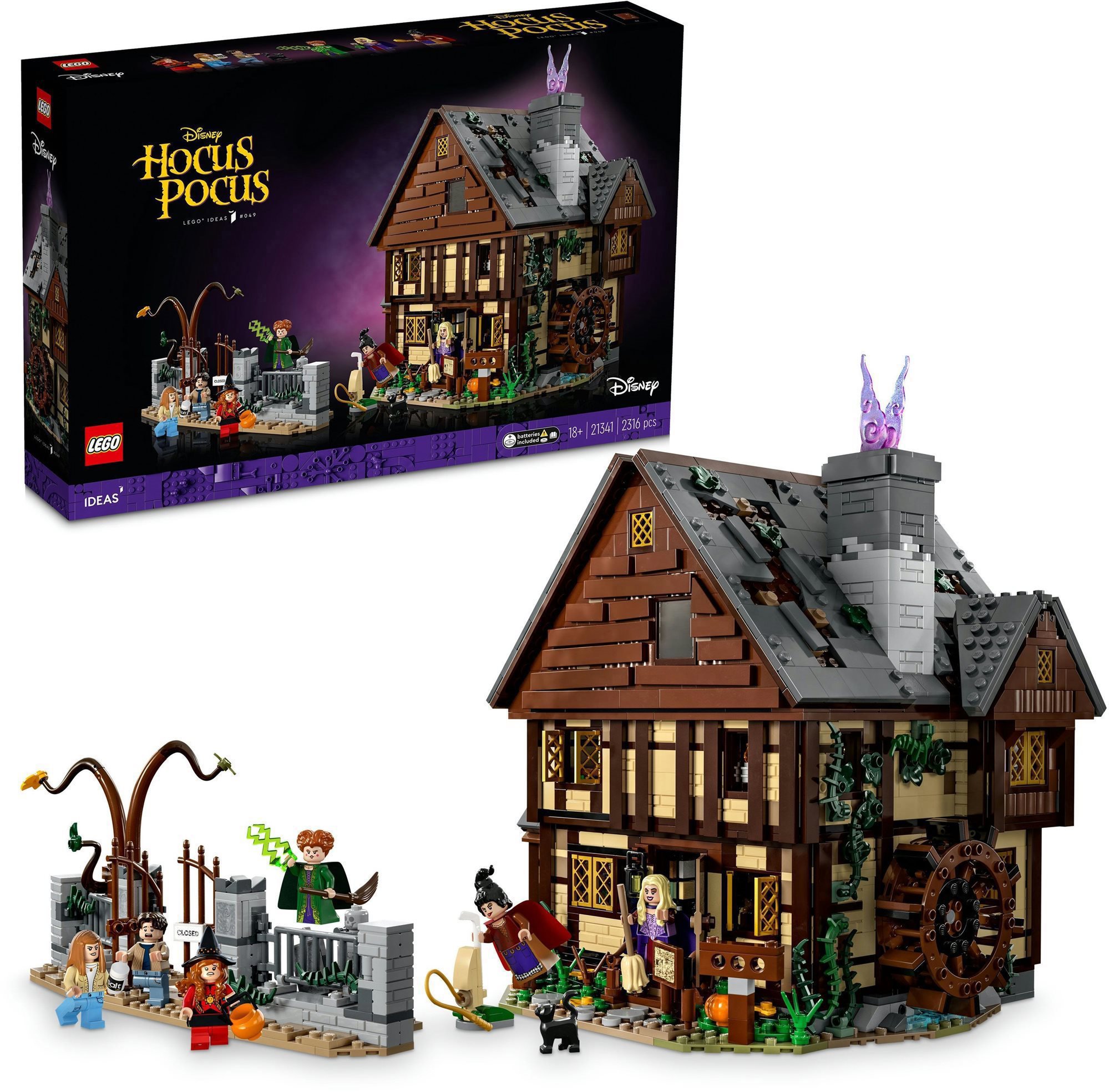 LEGO stavebnice LEGO® Ideas 21341 Disney Hokus pokus: Chatka sester Sandersonových