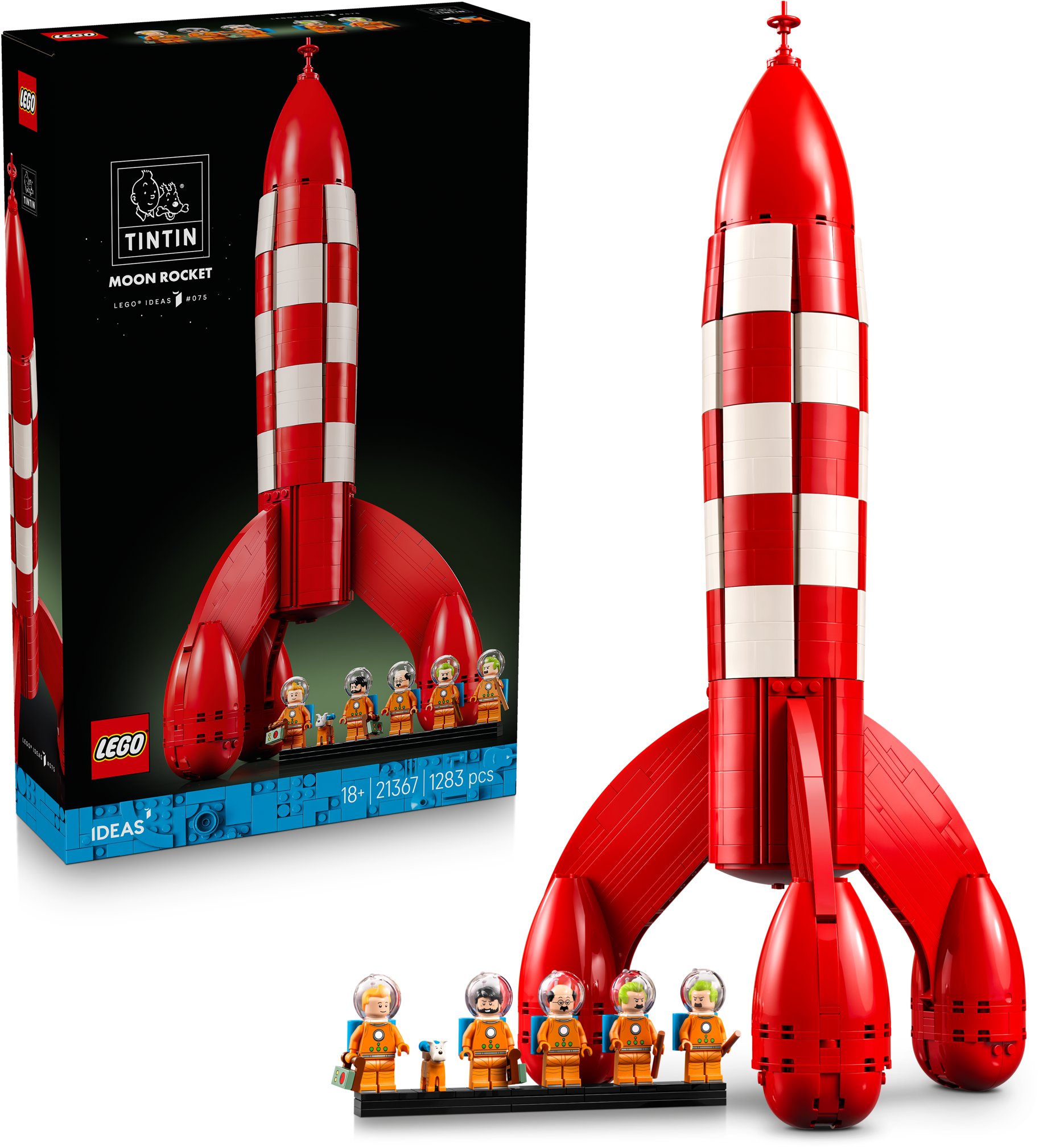 LEGO stavebnice LEGO® Ideas 21367 Tintin® a raketa na Měsíc