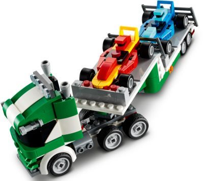 Lego race best sale car truck