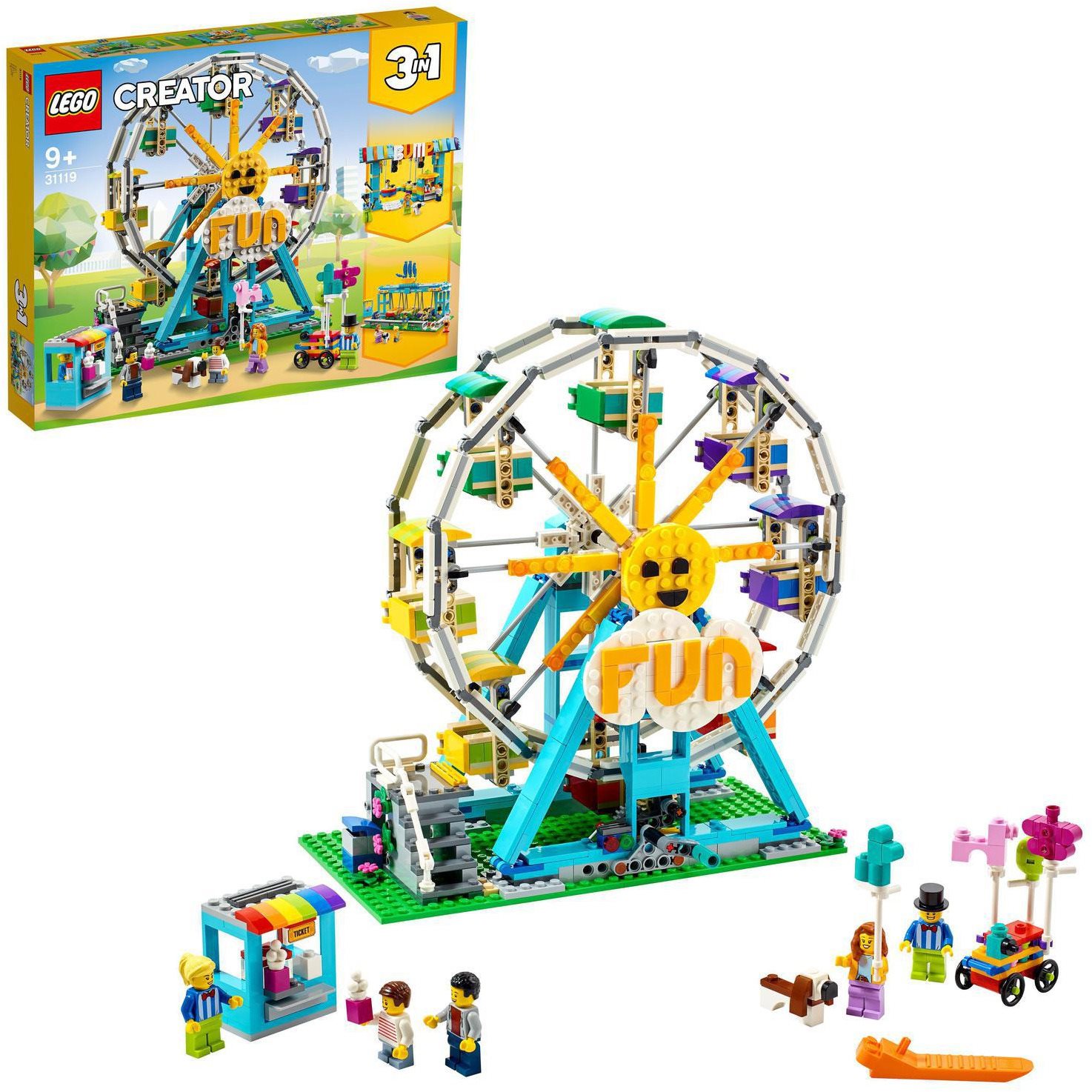 Lego ferris wheel hot sale dimensions