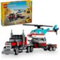 LEGO® Creator 3 v 1 31146 Náklaďák s plochou korbou a helikoptéra - LEGO stavebnice
