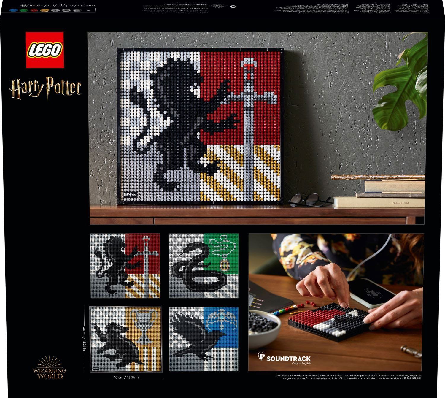 Lego art harry potter hogwarts online crests