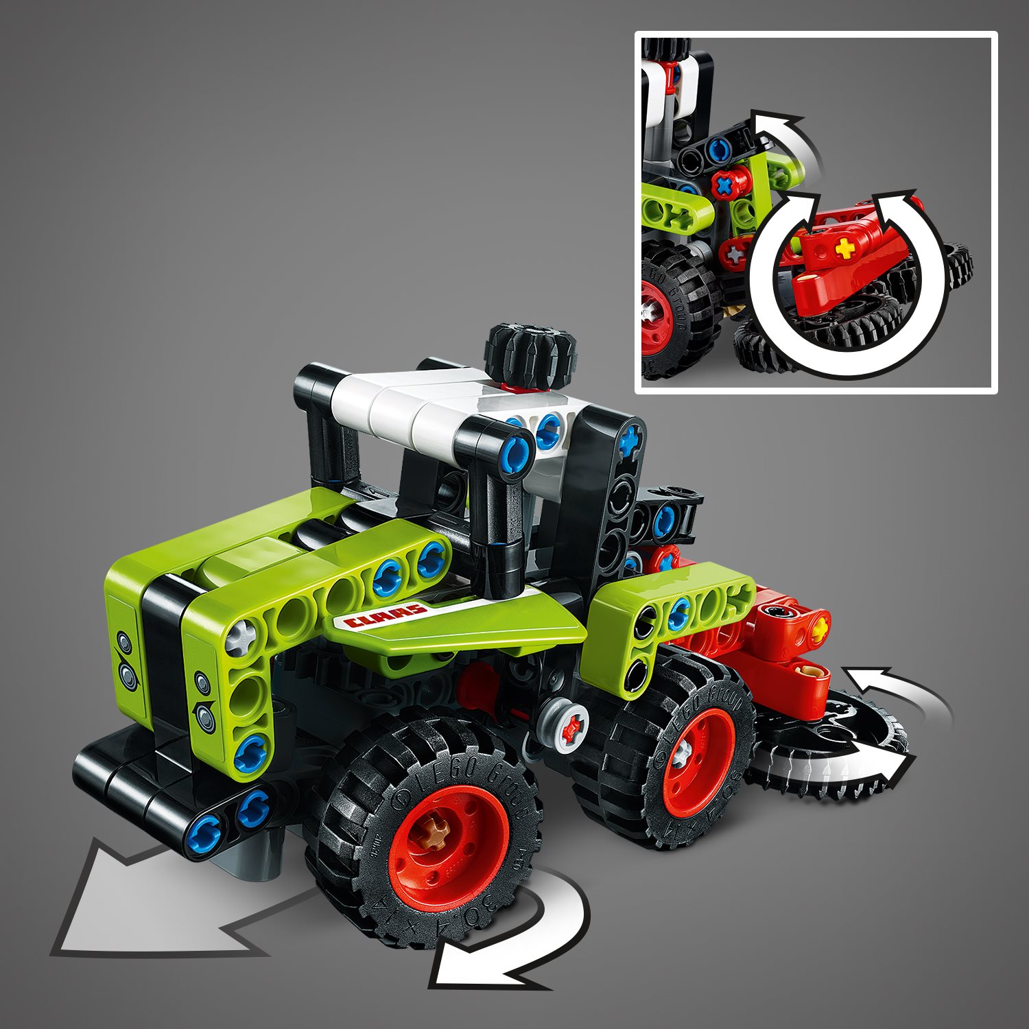 Lego technic mini discount tractor