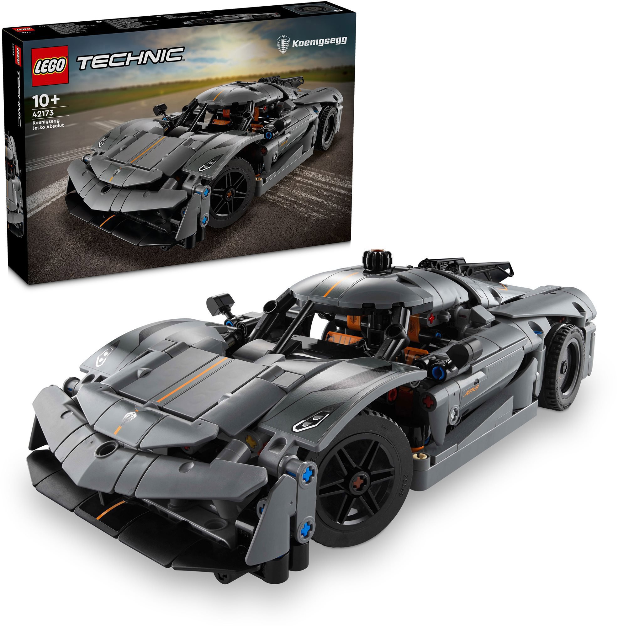 LEGO stavebnice LEGO® Technic 42173 Šedé hyperauto Koenigsegg Jesko Absolut