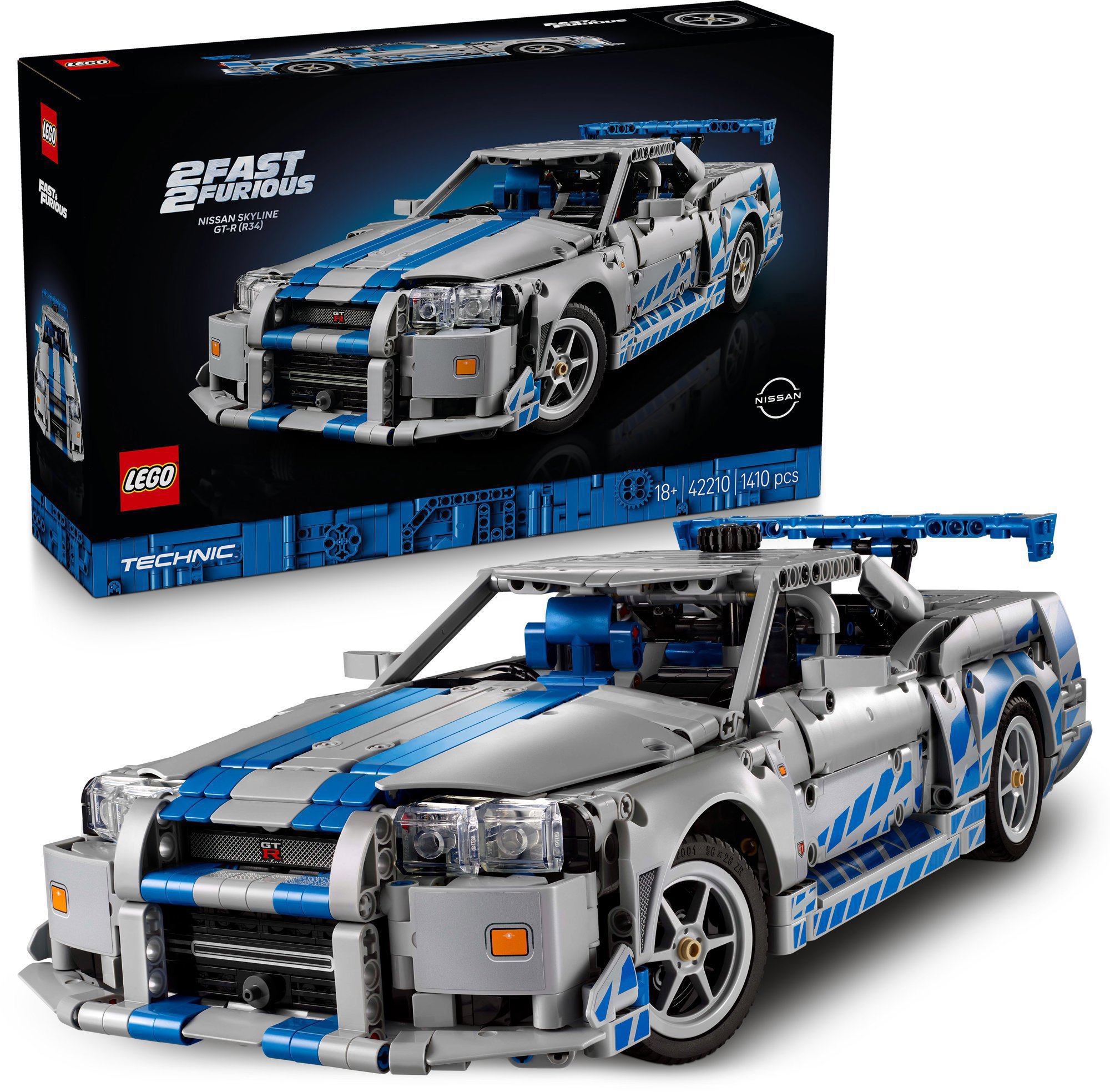 LEGO stavebnice LEGO® Technic 42210 2 Fast 2 Furious Auto Nissan Skyline GT-R (R34)
