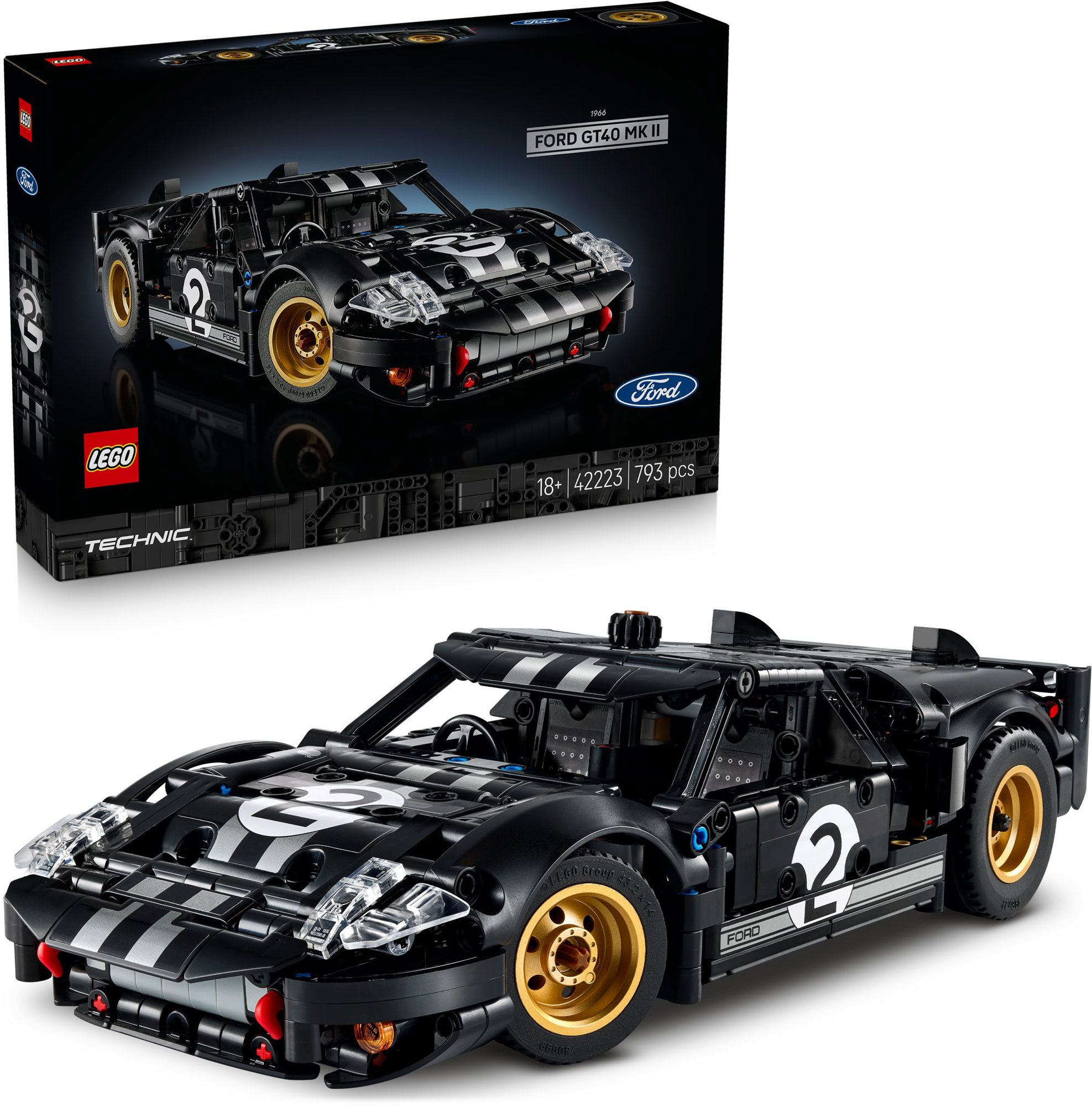 LEGO stavebnice LEGO® Technic 42223 Závodní auto 1966 Ford GT40 MKII