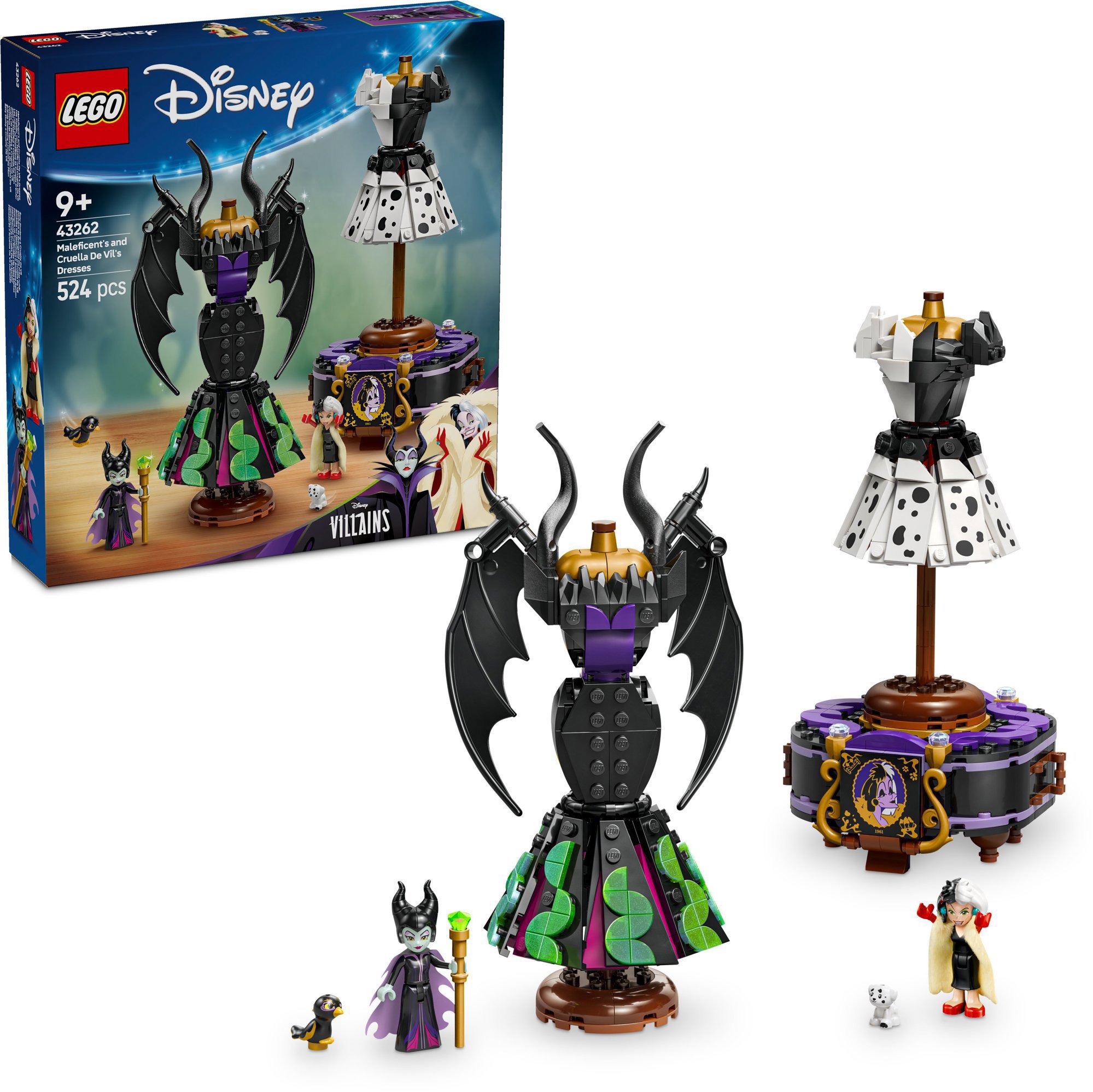 LEGO® ǀ Disney Princess Demóna és Szörnyella De Frász ruhái 43262